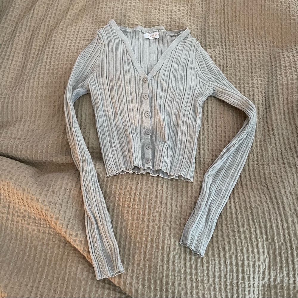 RUMOR cropped top with buttons